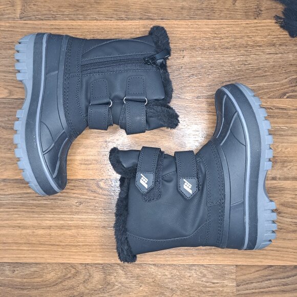 Dream Pairs Black Unisex Winter Snow Boots Size 11 - Picture 3 of 7